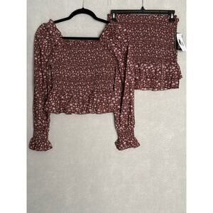 KatieJNYC Mikaela Top & Coordinating Posie Skirt Jr. Girls (Teen/Tween) XS NEW